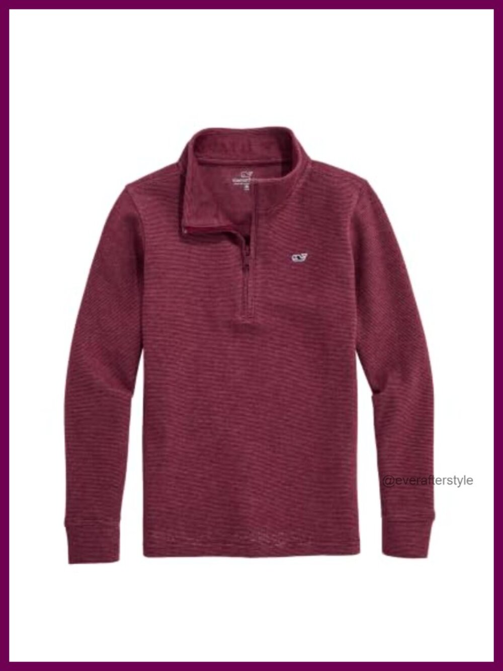 Boys Quarter Zip Pullover Sweater Moisture Wicking Classic Fit